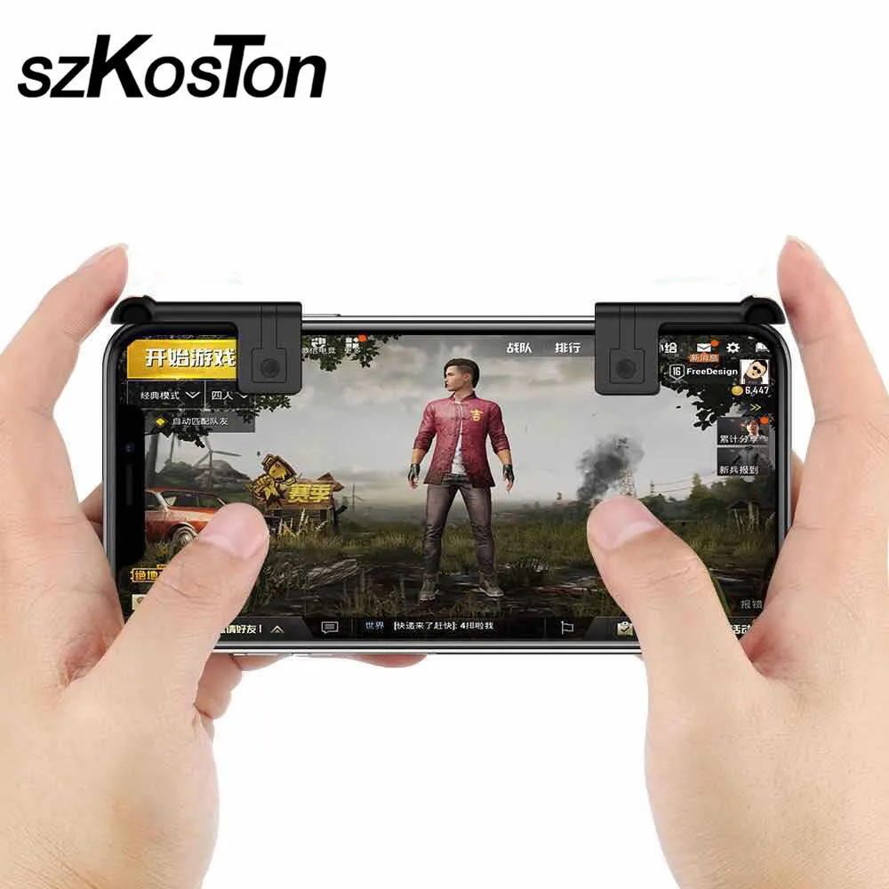 2pcs For Fortnite Phone Gamepad Trigger Fire Button Aiming Key - 2pcs for fortnite phone gamepad trigger fire button aiming key shooter controller for smart phone touch screen devices l1r1 game