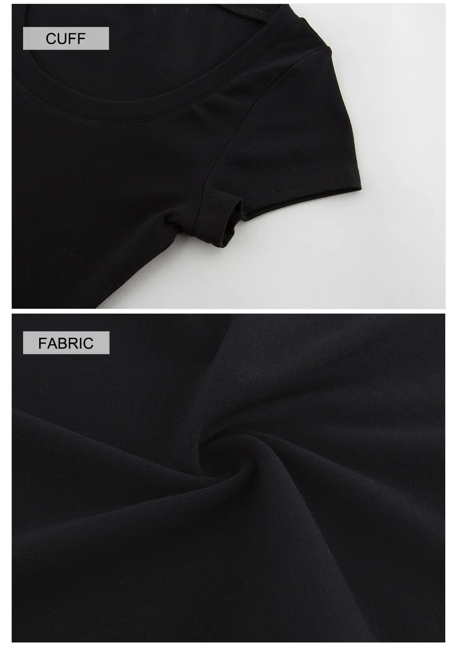 Oukytha высокое качество пикантные низкие летние шорты рукавами Футболки женский тонкий белый/черный эластичный одноцветное Топы хлопок M16046