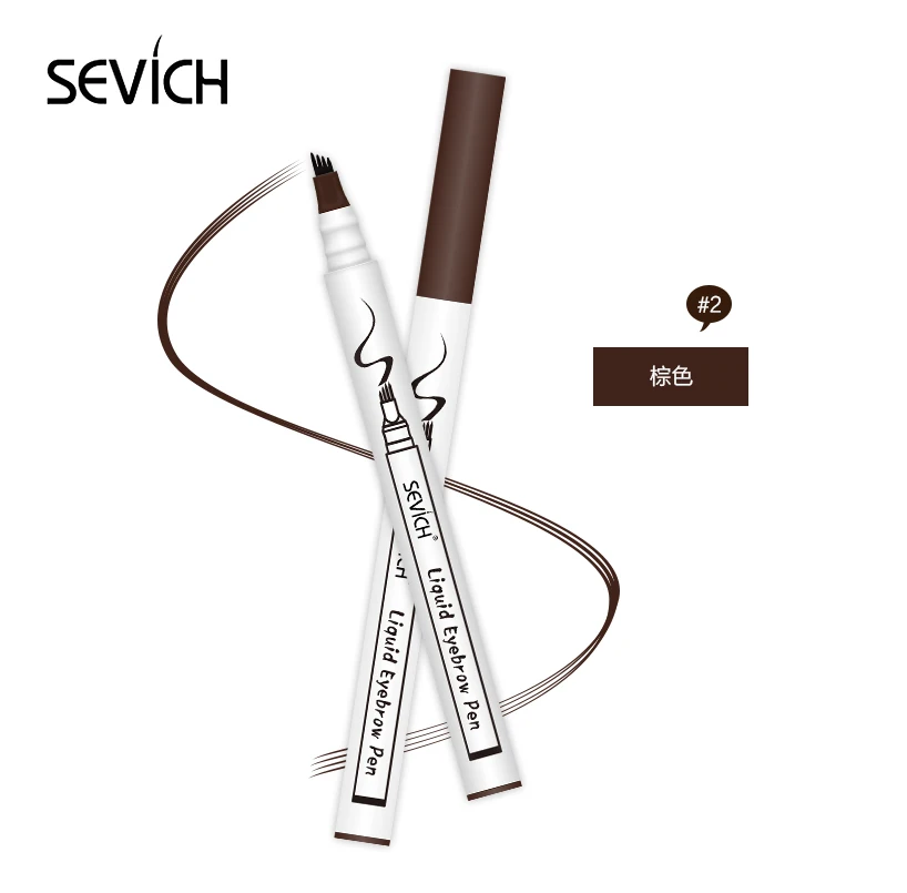Long-lasting eyebrow pen Natural tatoo pen waterproof eyebrow Enhancer Liquid Eyebrow 4 colors Make up Durable Eye Brow Pencil