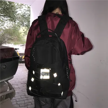 

2019 New School Backpacks Large Capacity Men Women Nylon Travel Backpack mochila female Escolar Unisex casual bags