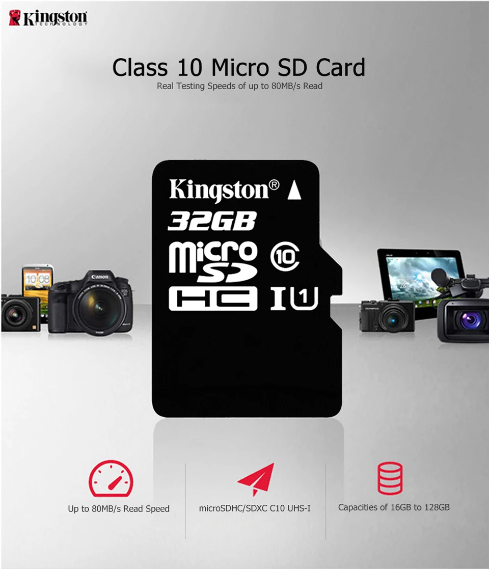 Kingston Micro SD карта памяти 32 Гб класс 10 карт sd C10 TF карта памяти 32 Гб microSDHCSDXC UHS-I tarjeta micro Sd для смартфонов