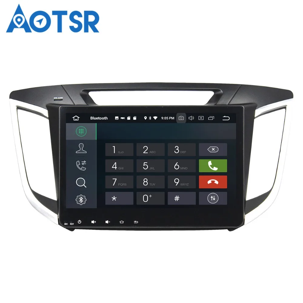 Excellent Aotsr Android 8.0 7.1 GPS navigation Car DVD Player For Hyundai IX 25 2014-2015 multimedia radio recorder 2 DIN 4GB+32GB 2