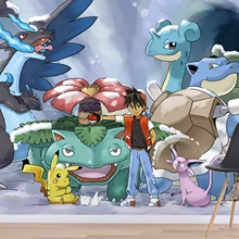 [Самоклеющиеся] 3D Покемон Монстры 745 Япония Аниме настенная бумага настенная печать настенные наклейки