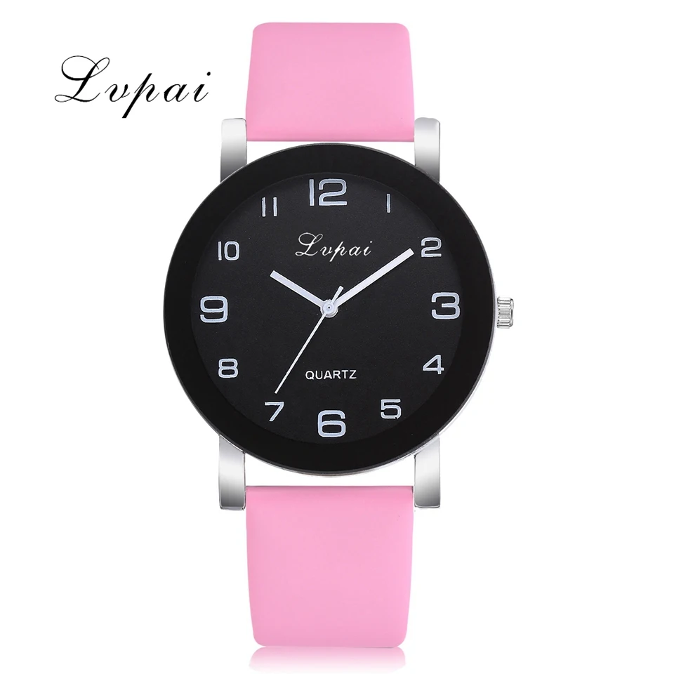 Lvpai Brand Bracelet Watch Women Fashion Leather Black Quartz Wrist Watches Ladies Clock Relogio Feminino Reloj Mujer 