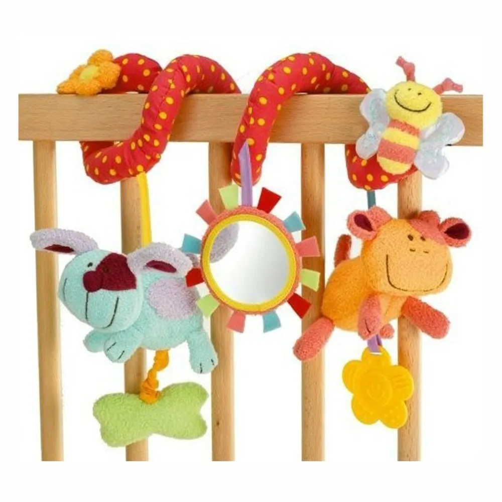 Детские игрушки Младенческая коляска кровать детская колыбель висячая кукла игрушки милые животные погремушки интерактивные забавная