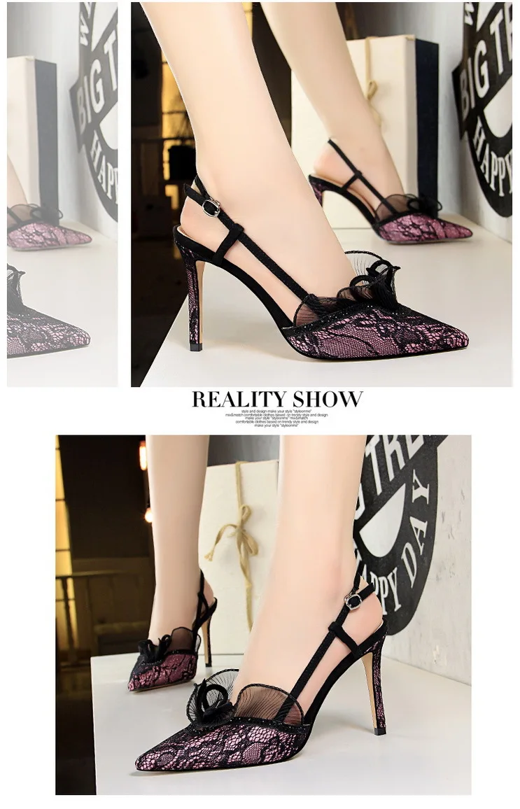 BIGTREE; новые стильные женские туфли-лодочки; женская обувь на высоком каблуке; женская обувь с кружевными цветами; обувь с пряжкой; женские летние сандалии; женская обувь для вечеринок