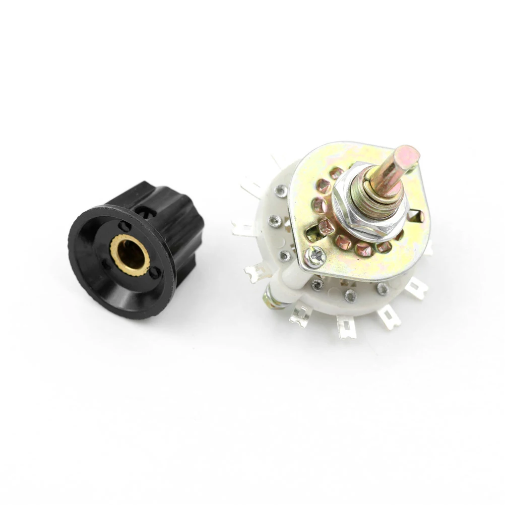 1Pcs Plastic Knob 2P5T 2 Poles 5 Position Band Channel Rotary Switch HA 1Pcs Plastic Knob 2P5T 2 Poles 5 Position Band Channel Rotary Switch HA