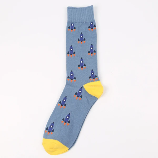 Modeager/Брендовые мужские носки с рисунками животных, панды, осьминога, фламинго, зимние толстые забавные хлопковые длинные носки для скейтеров для мужчин - Цвет: h98