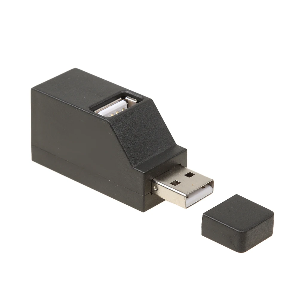 USB 2.0 High Speed Mini 3 Port Hub for PC Laptop Desktop Computer