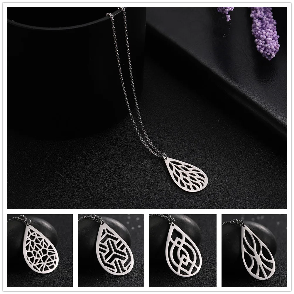 

Skyrim Fashion Silver Stainless Steel Necklace Hollow Pendant Jewelry Choker Necklaces For Women Birthday Anniversary Gift