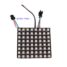 8x8 пикселей 64 пикселей WS2812B цифровая Гибкая Светодиодная панель индивидуально Адресуемая полноцветный сон DC5V