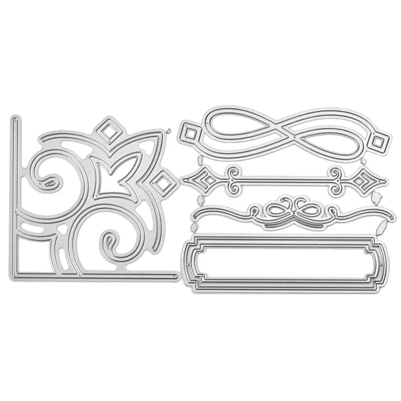 

Naifumodo 218*112mm New 2019 Frame Lace Metal Cutting Dies for Scrapbooking Craft Card Embossing Die Cut New Template Stencil