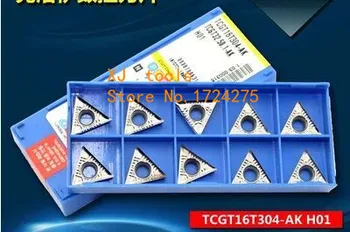 

Free Shipping 10pcs TCGT16T304-AK H01 Turning carbide inserts for STFCR/STGCR,Suitable for processing of Aluminium&Copper