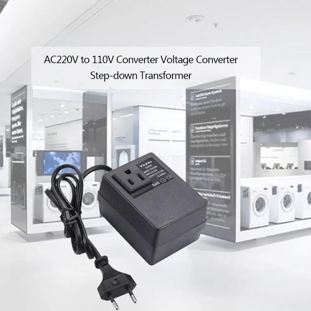 Штепсельная вилка ЕС Однофазный AC 220V AC220V до 110V преобразователь напряжения понижающий трансформатор Штепсельная вилка ЕС Однофазный AC 220V AC220V до 110V преобразователь напряжения понижающий трансформатор