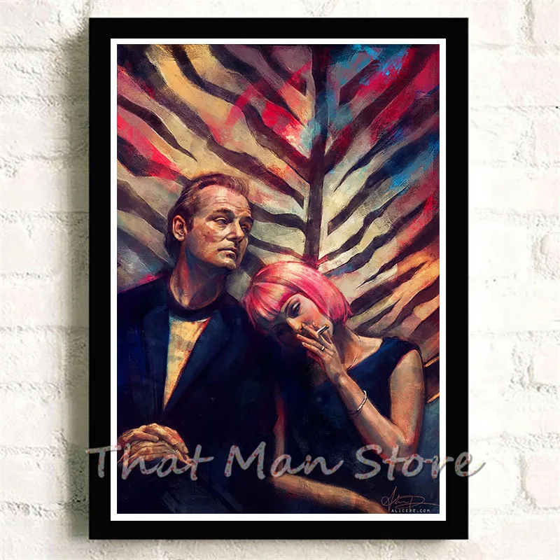 Lost in Translation Movie Home декоративная живопись белая крафт-бумага Плакат 42X30 см