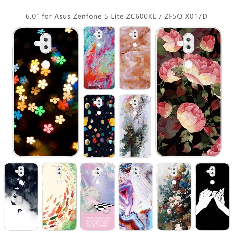 Для Asus Zenfone 5 Lite ZC600KL чехлы для телефонов 6 0 дюймов ZF5Q X017D силиконовый чехол Star Coque |