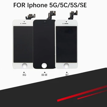 

10pcs LCD screen, suitable for iPhone 5/5C/5S/SE LCD touchscreen display assembly replacement, with Home button and camera