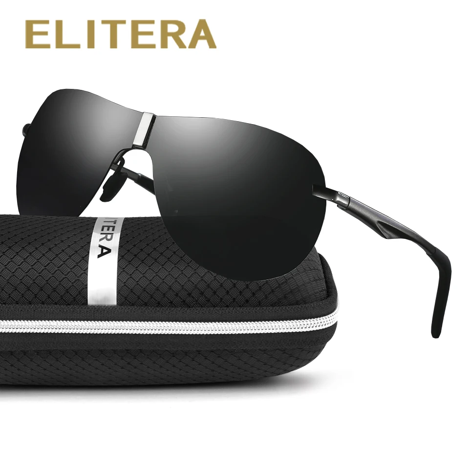 ELITERA Brand Design New Unisex Aluminum Magnesium Sunglasses Men Women Polarized Sun Glasses Retro Metal Eyewear Driving UV400 |