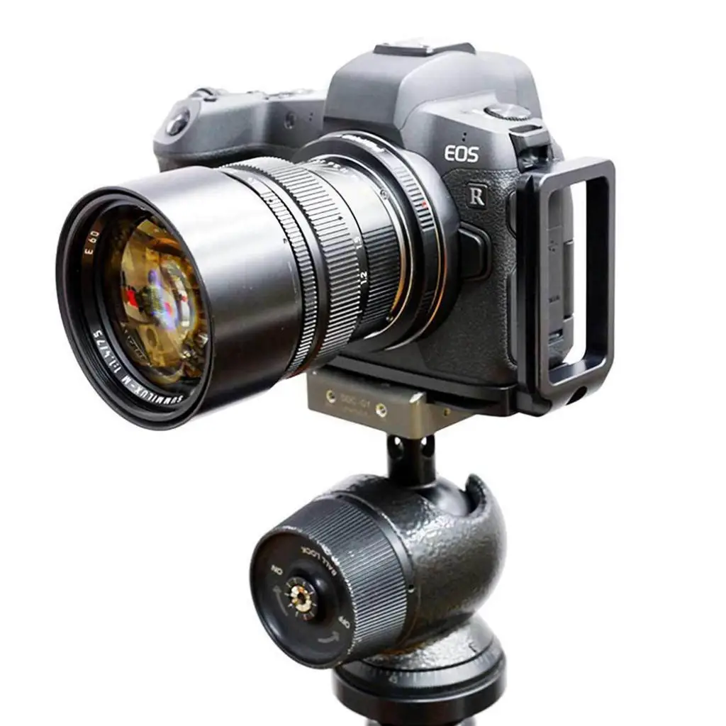 Быстросъемный l-образный держатель для штатива с рукояткой для камеры Canon Eos R для Benro Arca Swiss Штативная головка