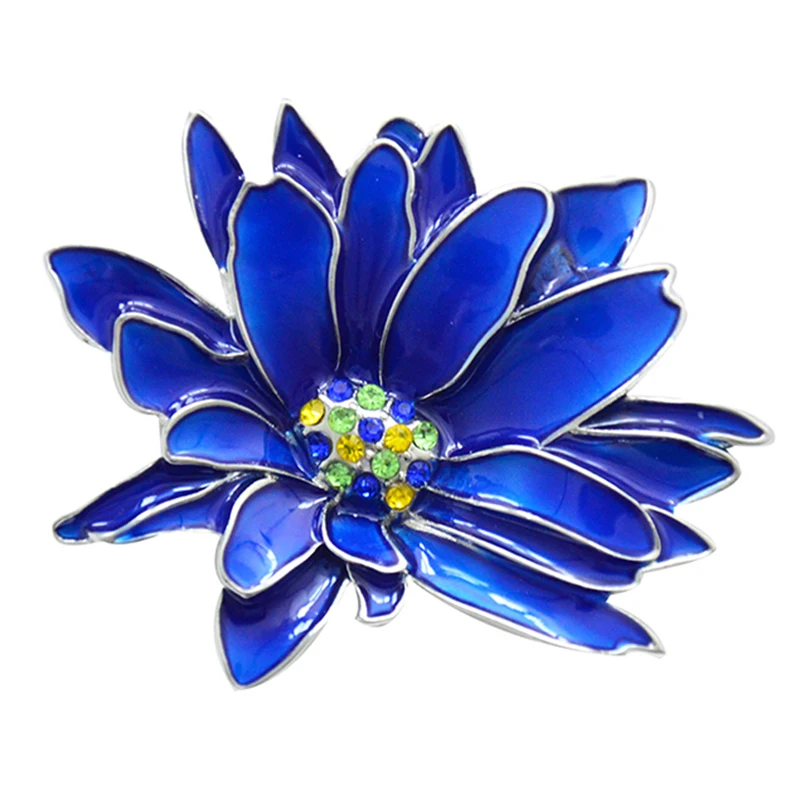Flower Brooch for Women Chrysanthemum Brooch Enamel Pin Jewelry Clothes