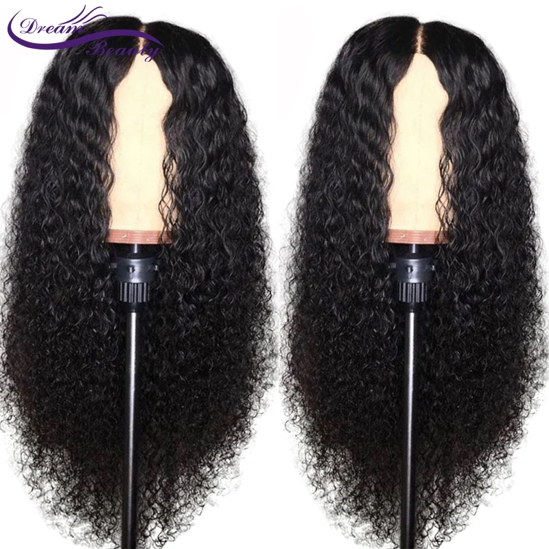 

Curly Human Hair Wigs Brazilian Non-Remy Hair 13x6 Lace Front Human Hair Wigs Baby Hair PrePlucked Bleached knots Dream beauty