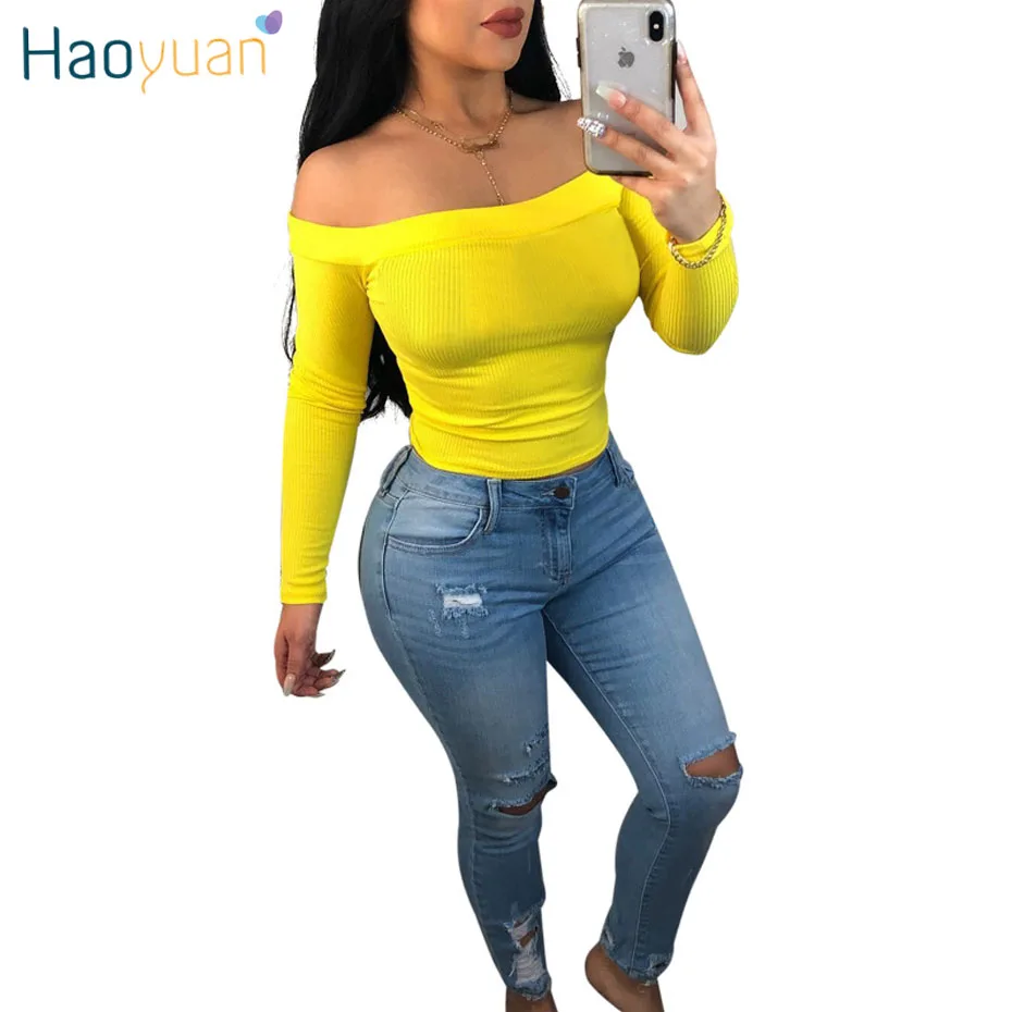 women's navy and yellow tops