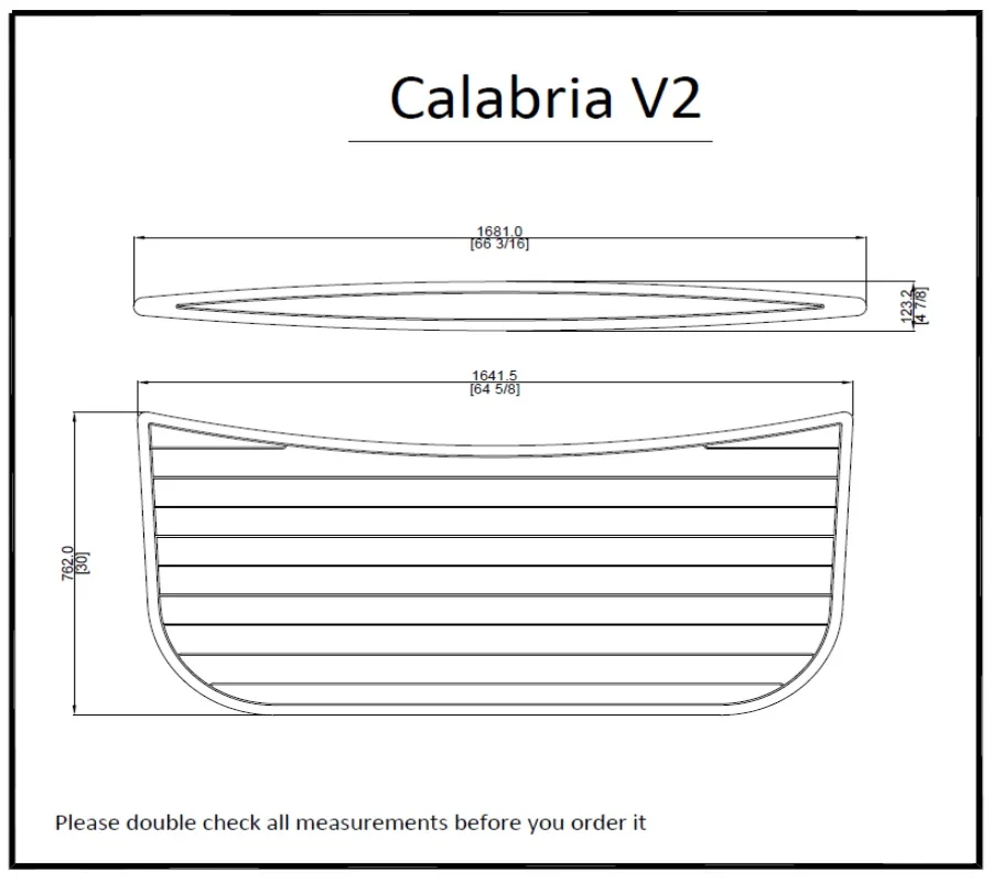 Calabria V2 Плавающая Платформа Pad лодка EVA тик настил 1/" 6 мм