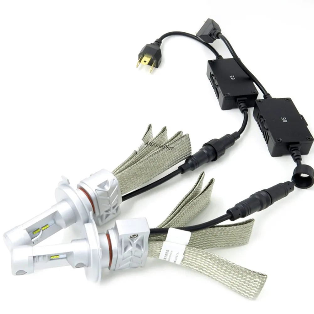 

5S H4 9003 8000LM LED car Headlight Conversion Kit, H4 Hi/Lo beam headlamp, HID/Halogen Head light 6000k lamp Replacement bulb