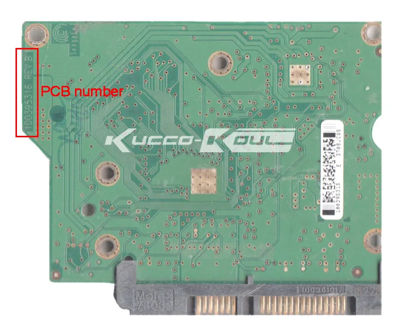 Запчасти для жестких дисков PCB Логическая плата печатная 100395316 Seagate 3 5 SATA hdd