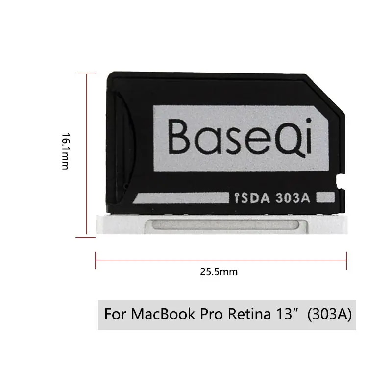 BaseQi Micro SD кард ридер компактный алюминиевый флеш адаптер для Macbook Pro Retina