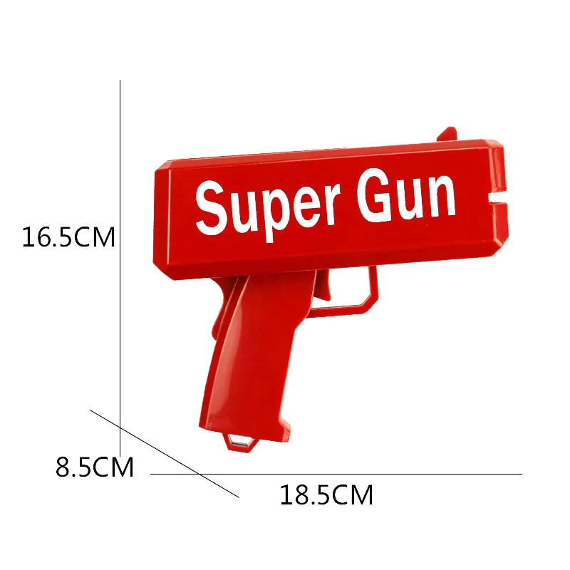 Красный супер денежный пистолет, денежная игрушка, пушки, 100 шт., банкноты, игры, для улицы, Забавный пистолет, игрушечный пластиковый пистолет, детское ружье, Прямая поставка