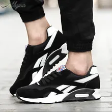 Mhysa/сезонная Мужская дышащая повседневная обувь для взрослых на подушке; обуви в Корейском стиле; модные мужские кроссовки; 46