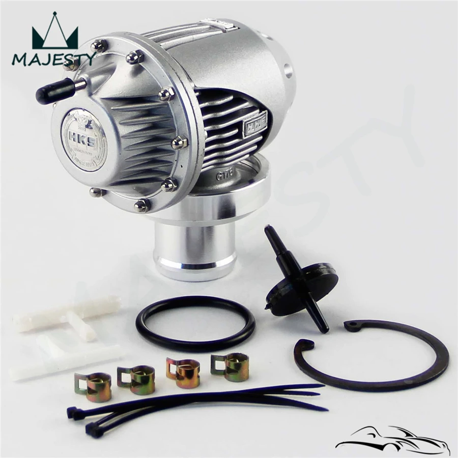 

Universal BOV SQV SSQV 3 III Turbocharger Turbo Blow Off Valve JDM SILVER NEW
