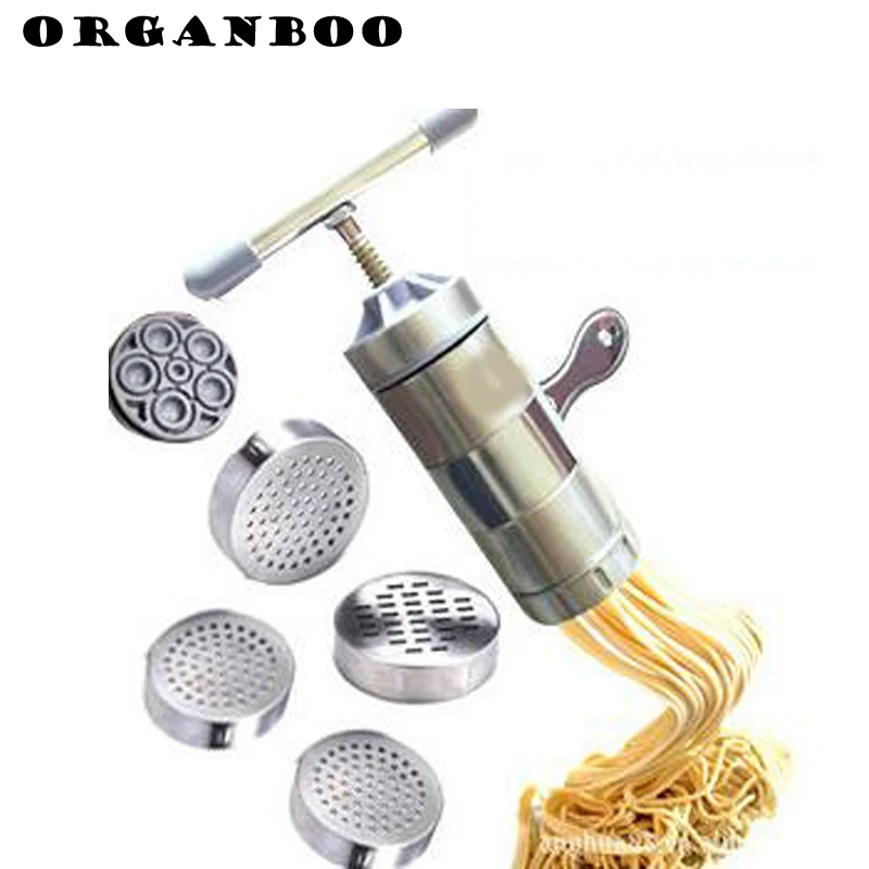 

ORGANBOO 1PC Stainless steel household handmade noodle machine household small noodle machine hand pressing noodles tool