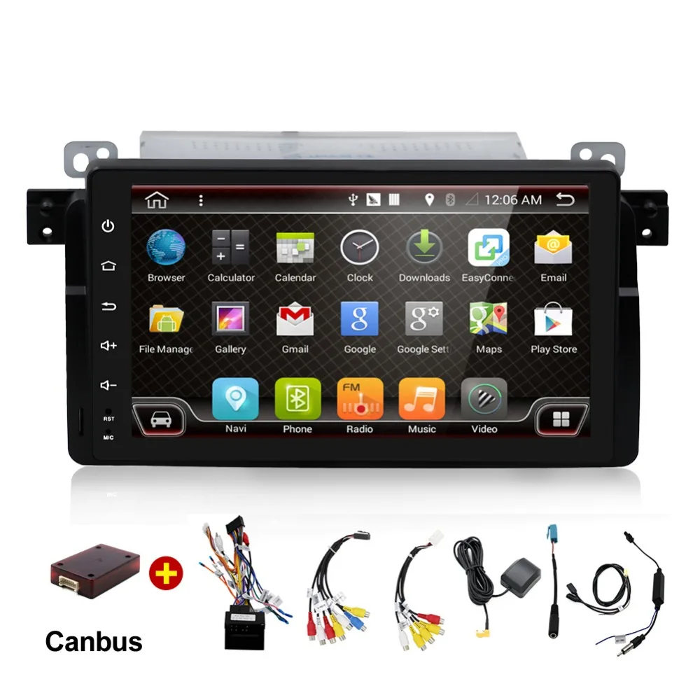 Clearance Android 7.1 car radio DVD For BMW E46 M3 with Bluetooth mobile Phone mirror link BT 1080P Map 1