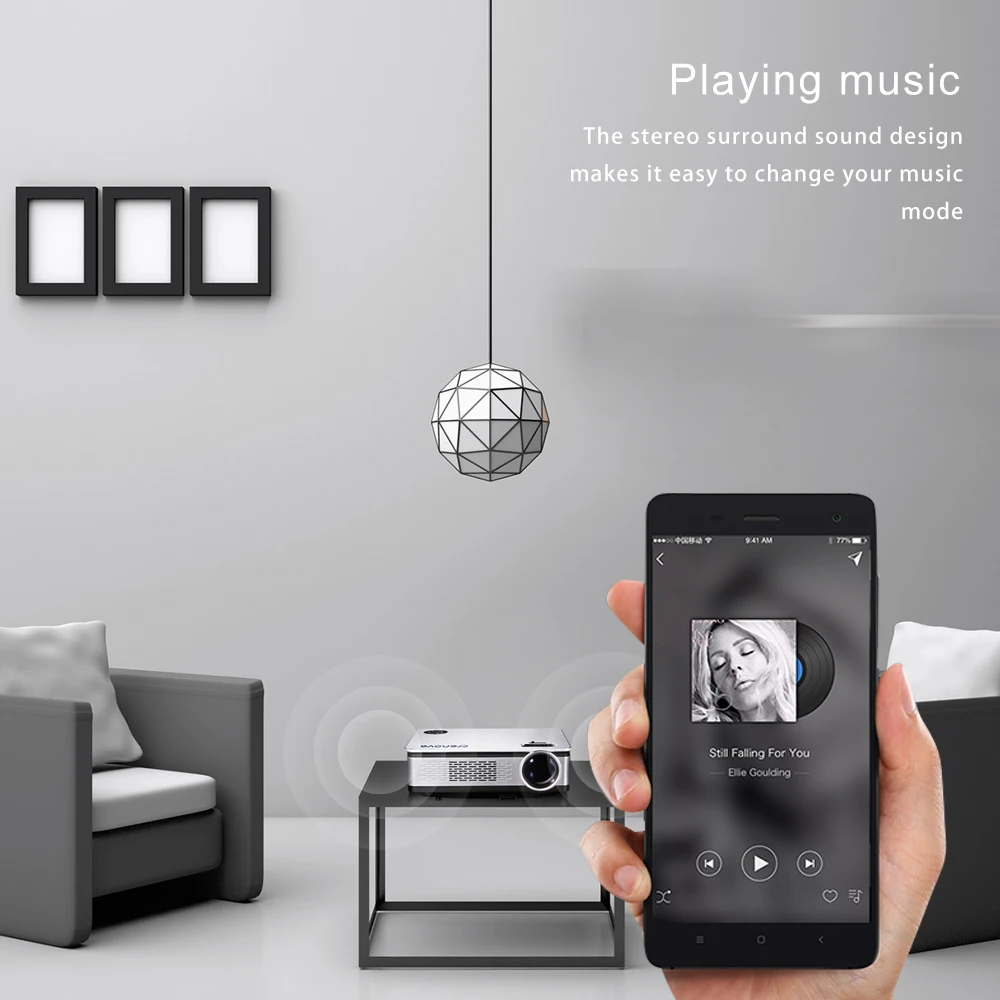Проектор CRENOVA Android 4500 люмен 6 1 OS домашний кинотеатр видео проектор только основная