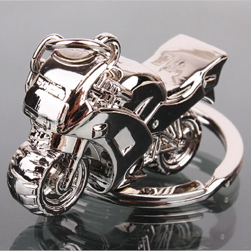 Classic 3D Simulation Model Motorcycle Motorbike Keychains Creation