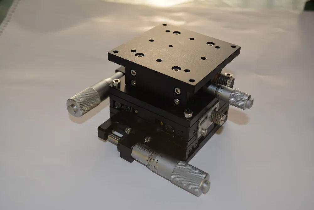 

XYZ Axis Trimming Station Manual Displacement Platform Linear Stage Sliding Table 80*80mm XYZ80L
