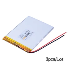 3Pcs 3.7V 2000mAh Polymer Li-ion Battery For Onda VX787 VX530 VX540T VX585 GPS Consumer electronics safety lamp Tablet PC 356080