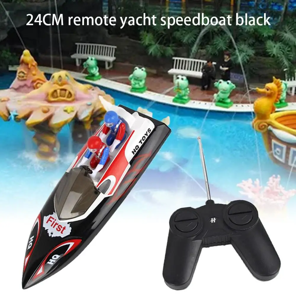 

24Cm Remote Control Yacht Speedboat Cool Water Toy Remote Control Distance 35 Meters Children'S Educational Remote Control Toy