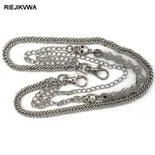 

54CM Silver Color Iron Metal Bicycle Skull Men Trousers Chain Punk Rock Hiphop Male Multilayer Trousers Jeans Pants Chain