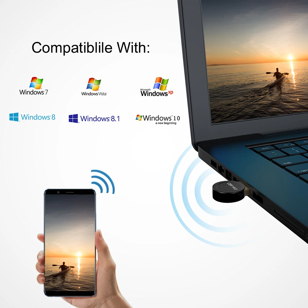 Suntrsi Mini USB Bluetooth адаптер V4.0 CSR Bluetooth ключ Музыкальный звуковой приемник адаптер беспроводной Bluetooth адаптер для ПК