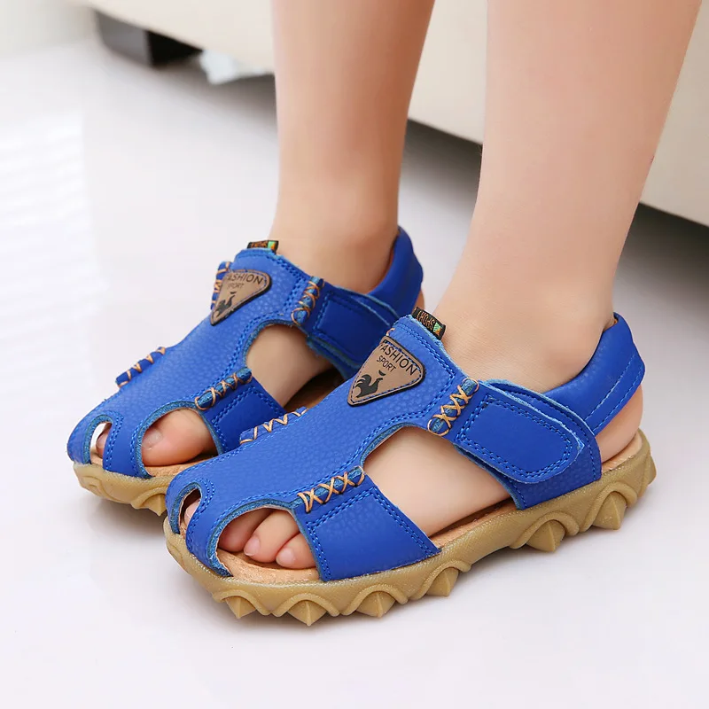 Top Quality Genuine Leather Baby Boys Sandals Summer Fashion Hook