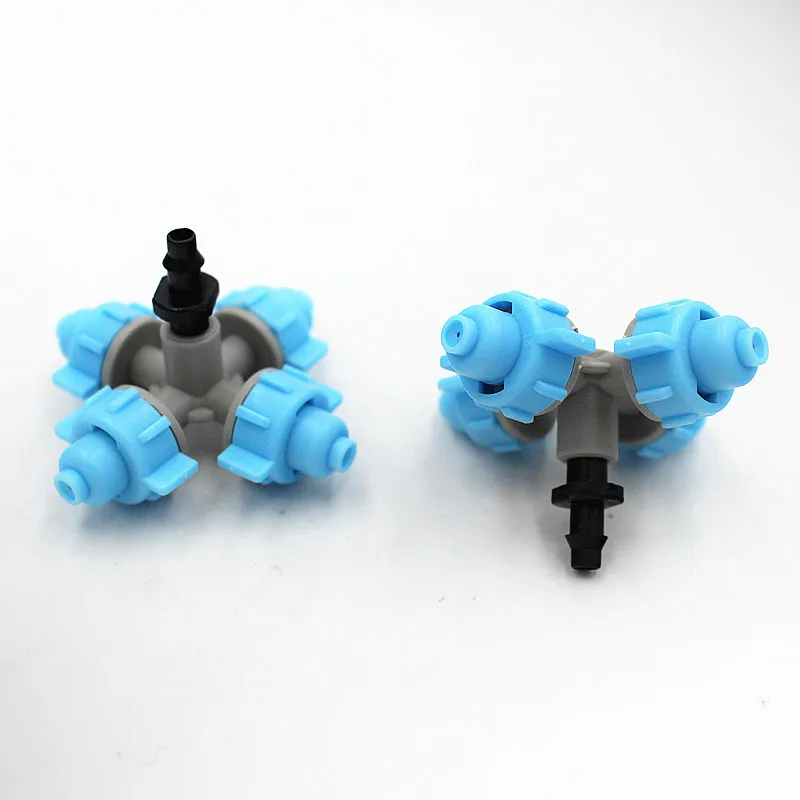 

100pcs/pack Fogger and Cross Misting Sprinkler With 1/4" Connector Humidification Hanging Sprinkler For Drip Irrigation M135