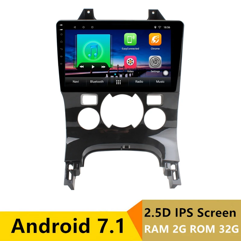 

9" 2+32G 2.5D IPS Android 7.1 Car DVD Multimedia Player GPS For Peugeot 3008 2006-2012 2013 2014-2016 radio stereo navigation