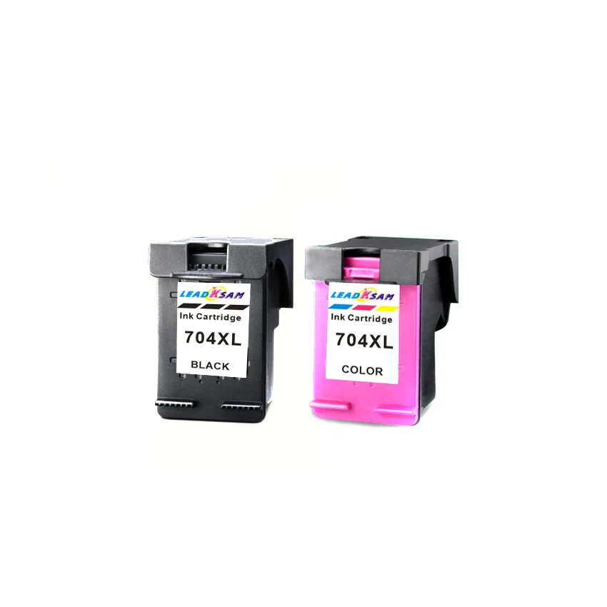 1BK + 1 цветной чернильный картридж совместимый для hp704 704xl CN692A CN693A deskjet 2010 2060|ink