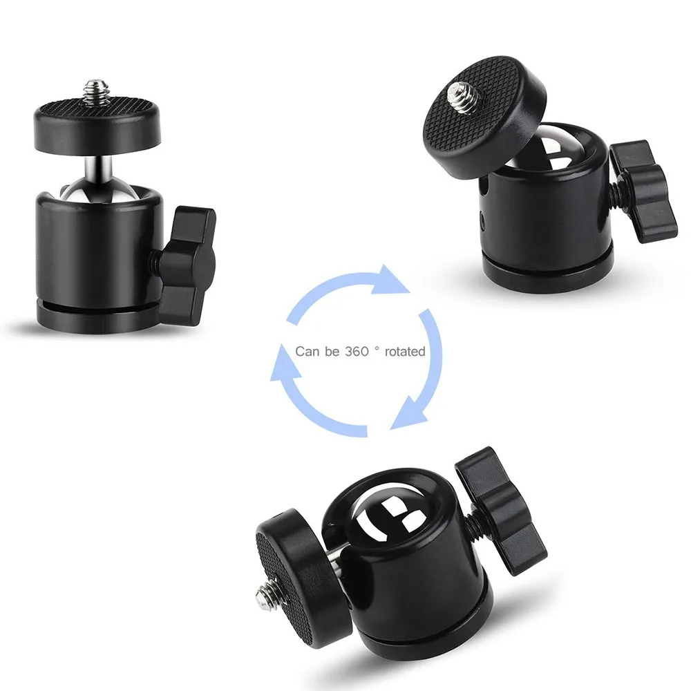 

360 Degree Mini Tripod Ball Head Ballhead 1/4"Screw Mount Stand DSLR DV Camera DSLR Camera Accessories
