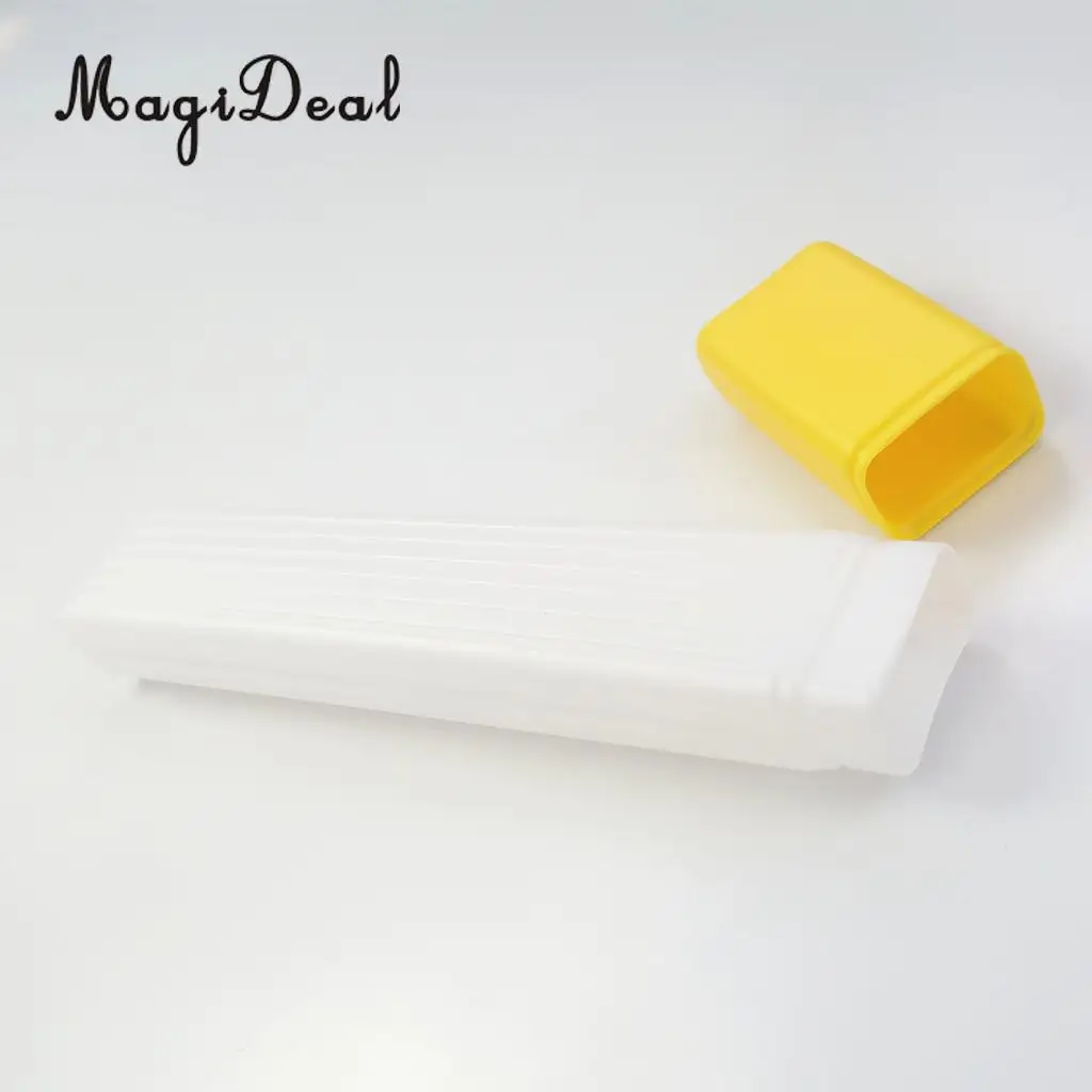 41x6cm Plastic Clear Knitting Needle Crochet Hook Tube Case Holder Storage Case 