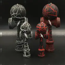500 шт. 12 см широкодиапазонный мини-потрескавшаяся краска шарик из бука Kendama, Профессиональная деревянная игрушка, высокое качество, оптом, экологичные