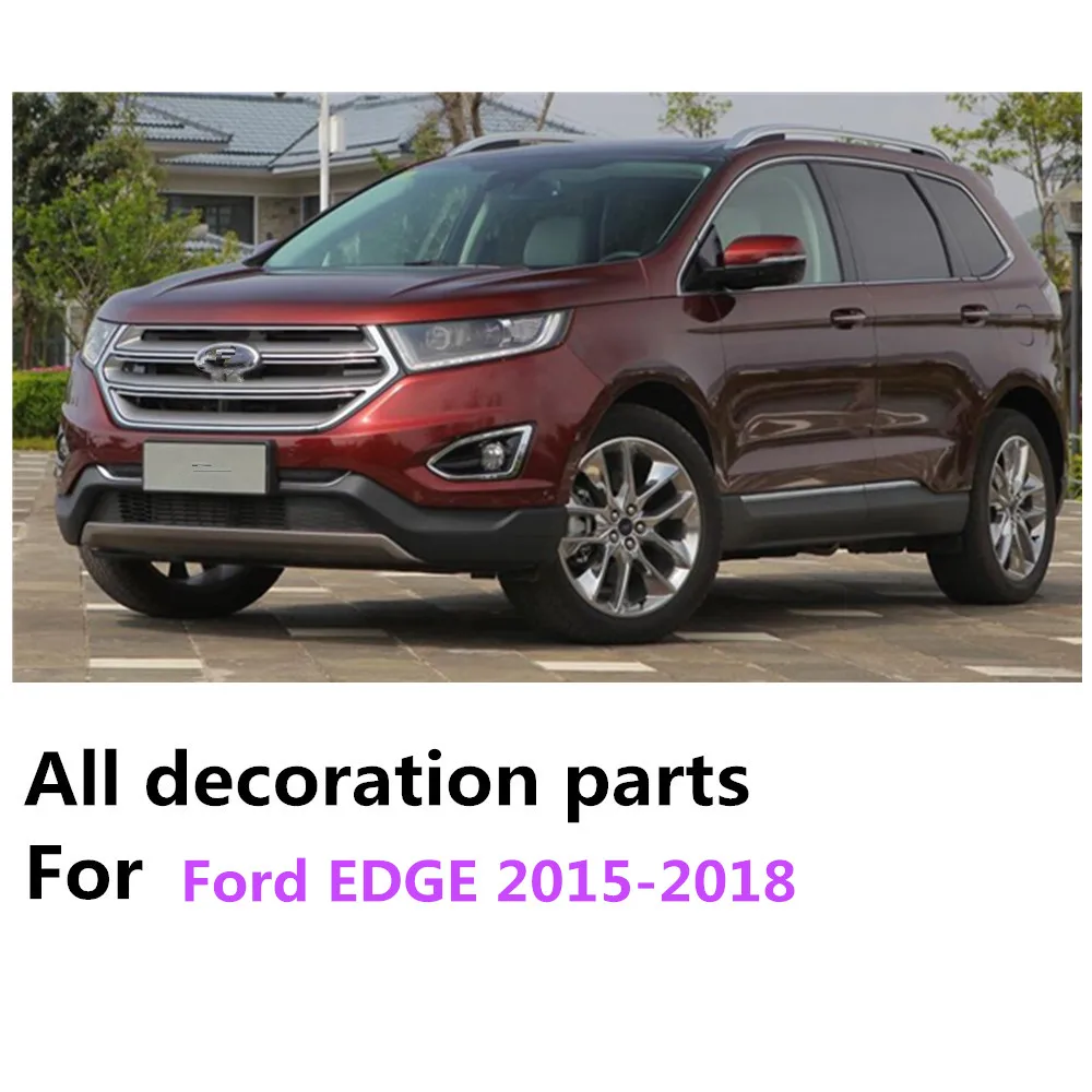 Крышка для автомобиля Ford EDGE 2015 2016 2017 2018 ABS хромированный гоночный ободок обшивка